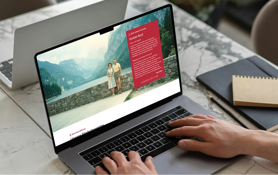 Antonia Ruut Stiftung Website Impression 1