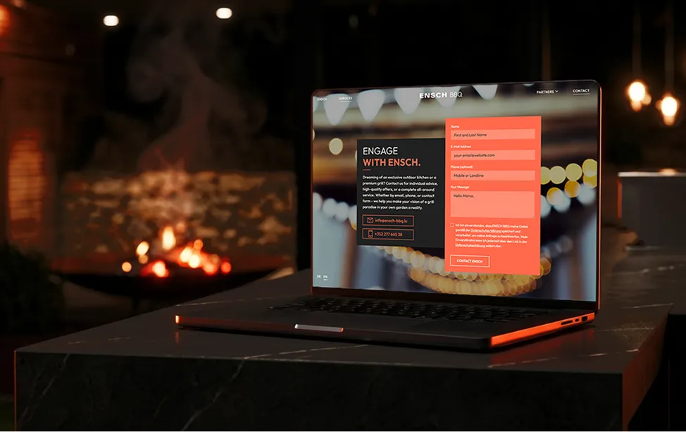 ENSCH BBQ Website Impression 2