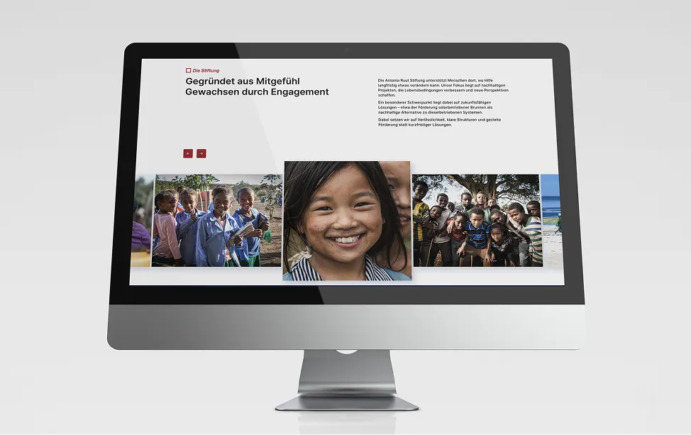 Antonia Ruut Stiftung Website Impression 3