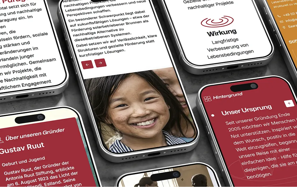 Antonia Ruut Stiftung Website Impression 4